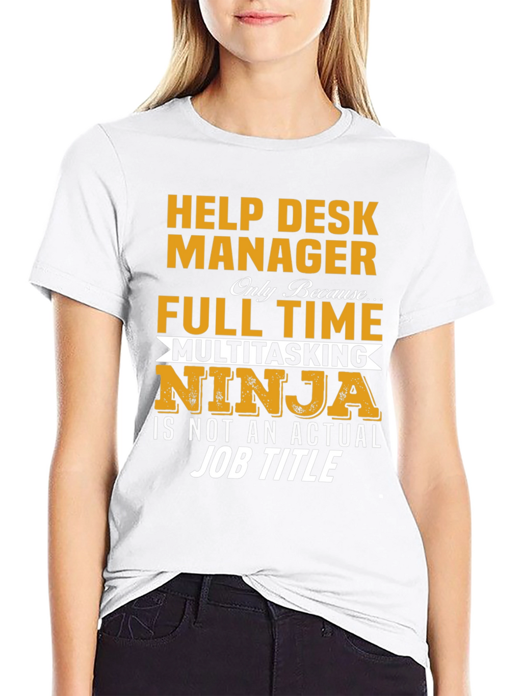 Help Desk Manager Full Time Ninja T-Shirt