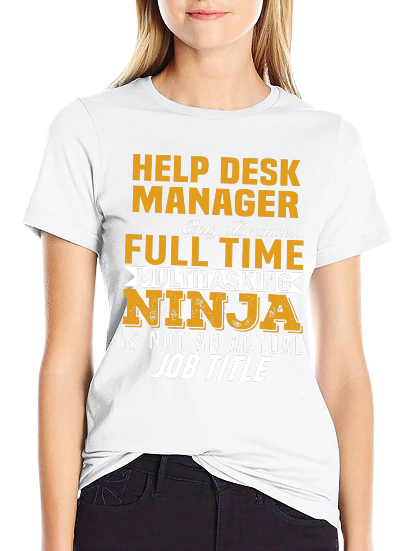 Help Desk Manager Full Time Ninja T-Shirt