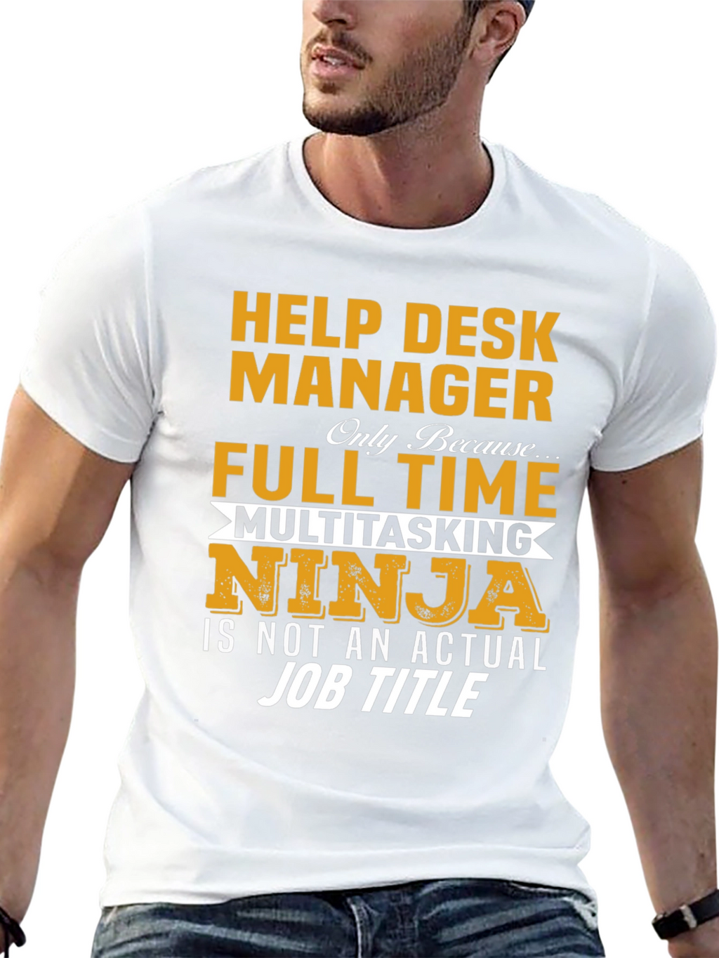 Help Desk Manager Full Time Ninja T-Shirt