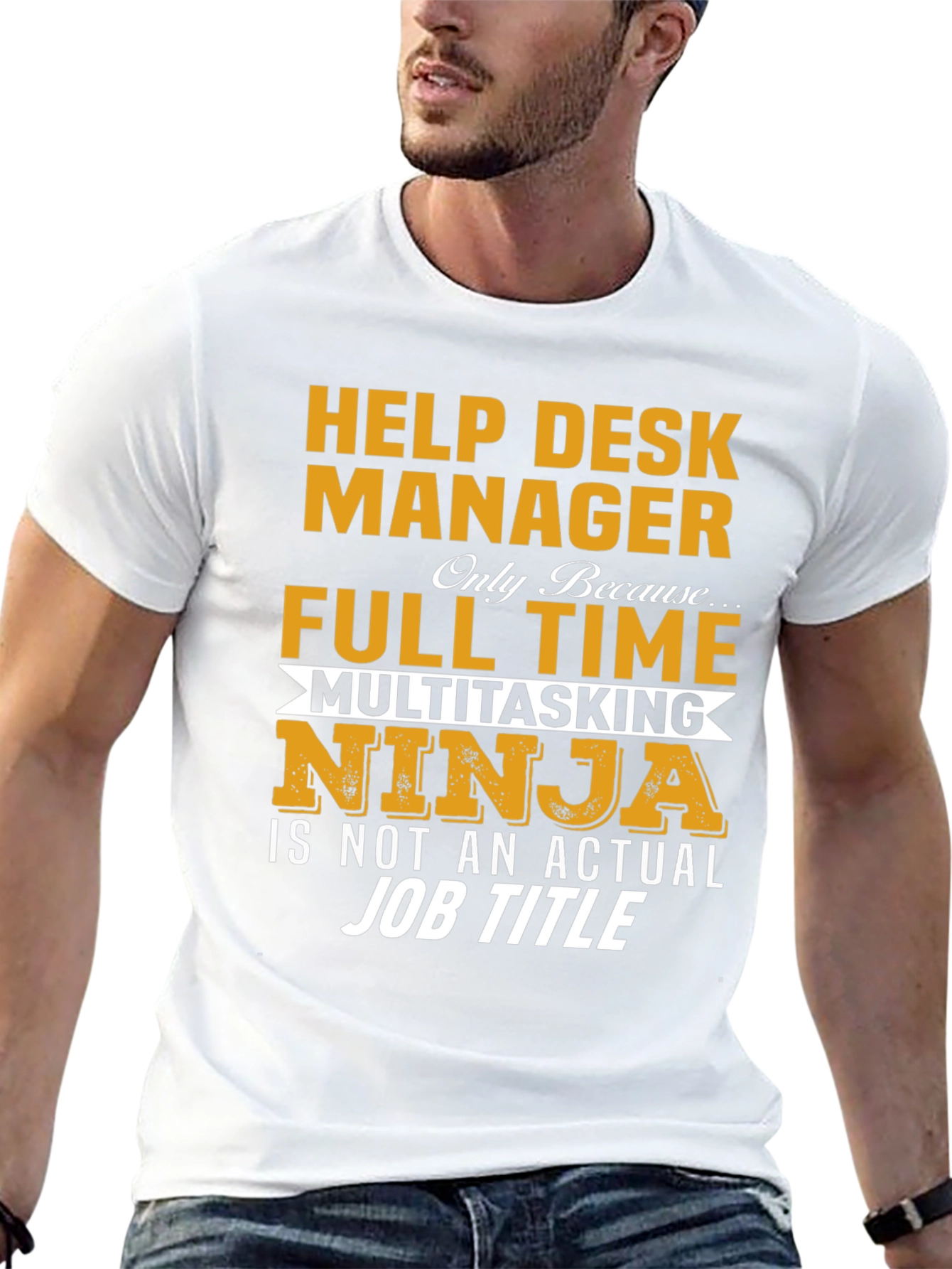 Help Desk Manager Full Time Ninja T-Shirt