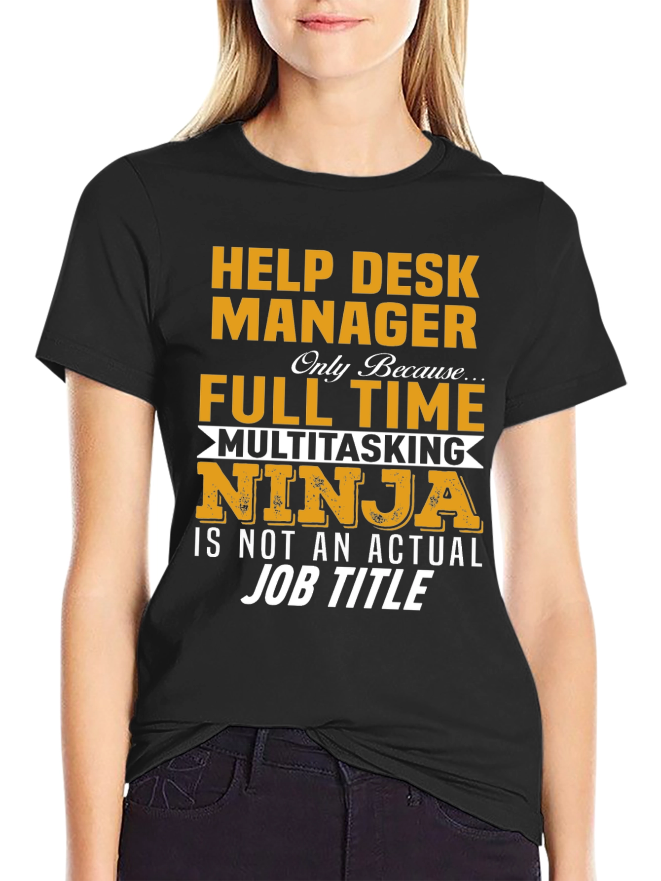 Help Desk Manager Full Time Ninja T-Shirt