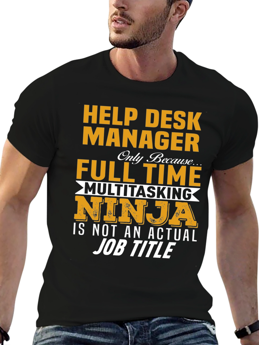 Help Desk Manager Full Time Ninja T-Shirt