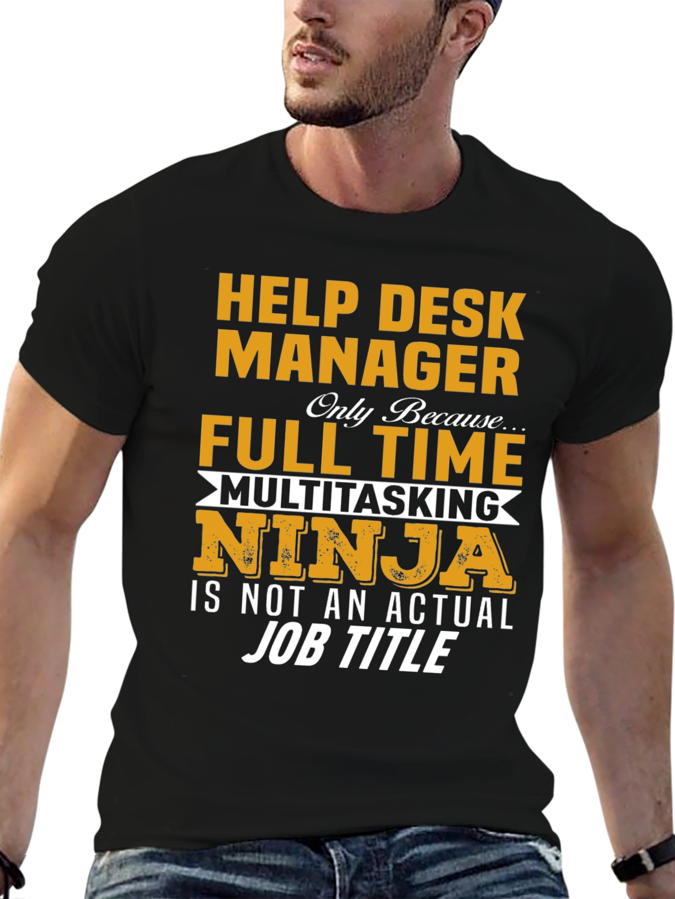 Help Desk Manager Full Time Ninja T-Shirt