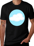 Cloud Graphic Black T-Shirt