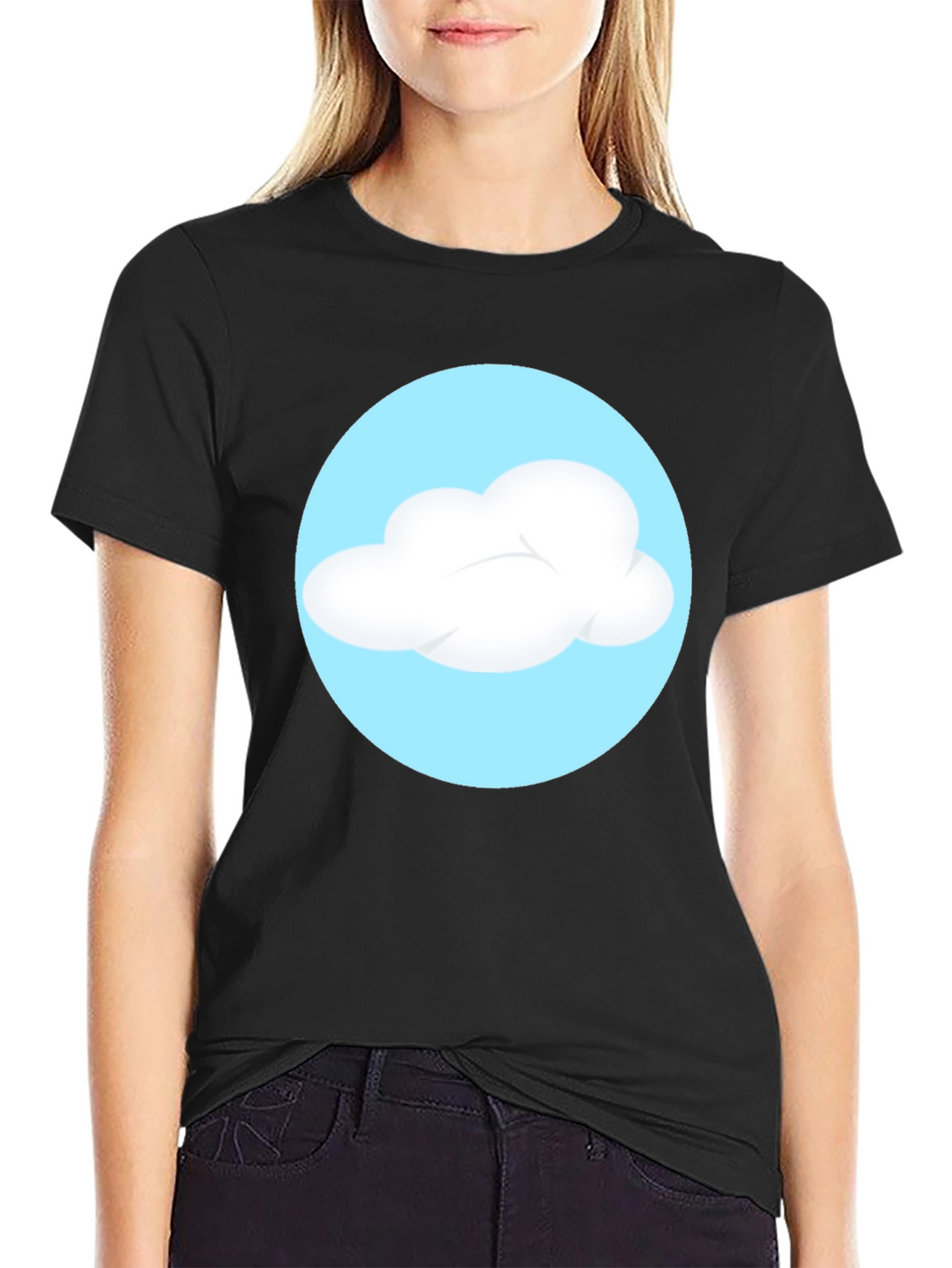 Cloud Graphic Black T-Shirt