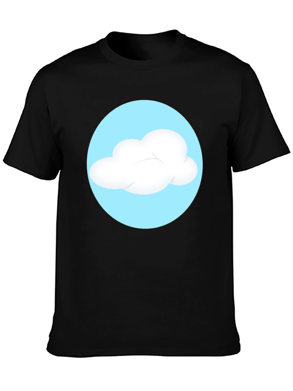 Cloud Graphic Black T-Shirt