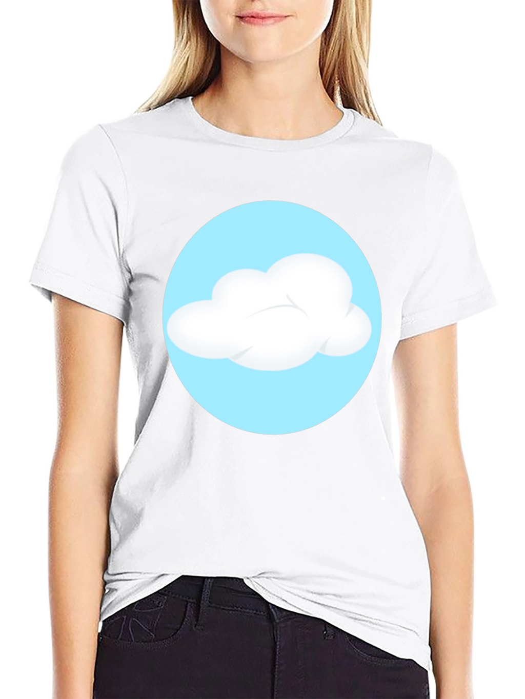 Cloud Graphic Black T-Shirt