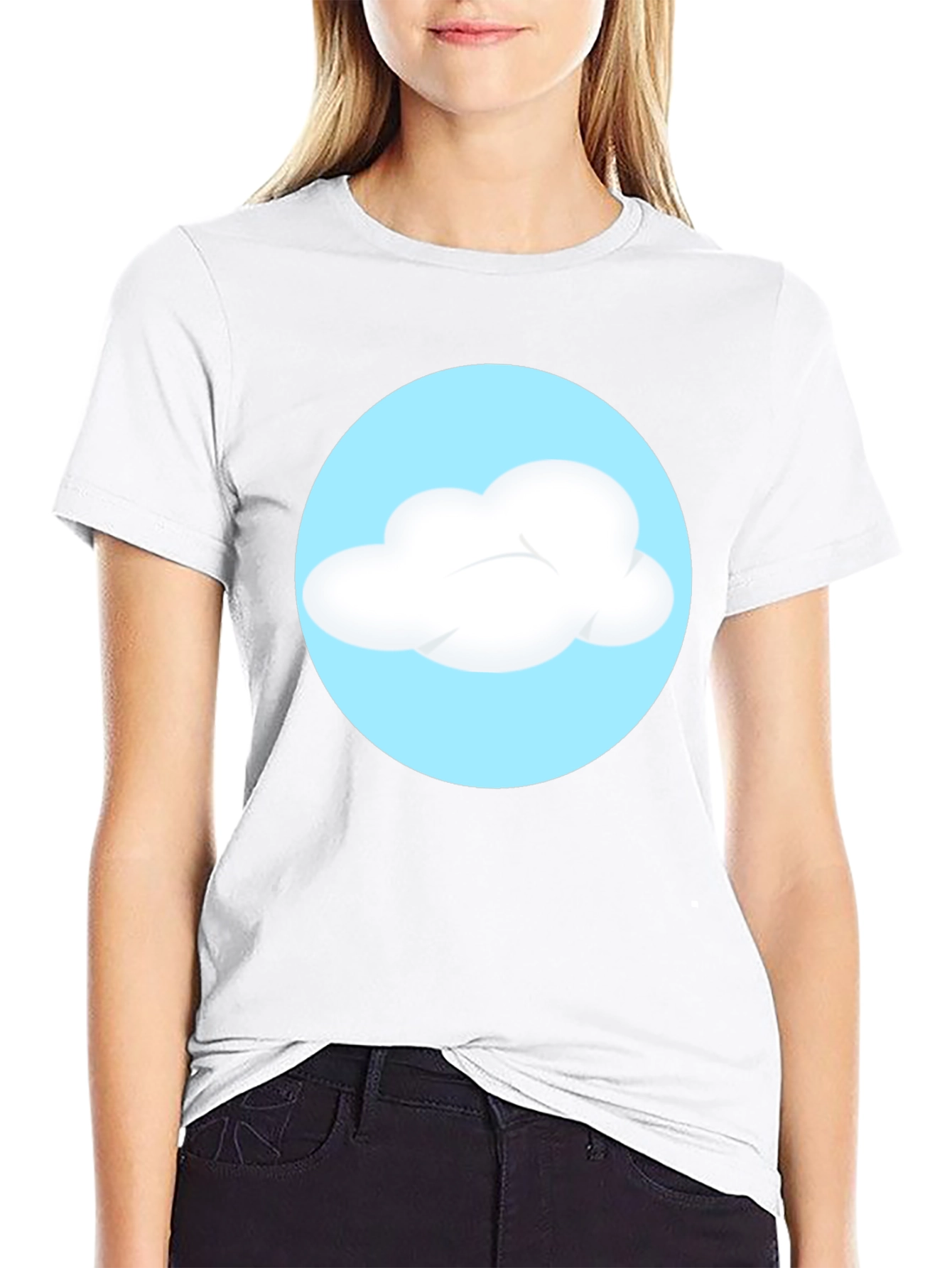 Cloud Graphic Black T-Shirt