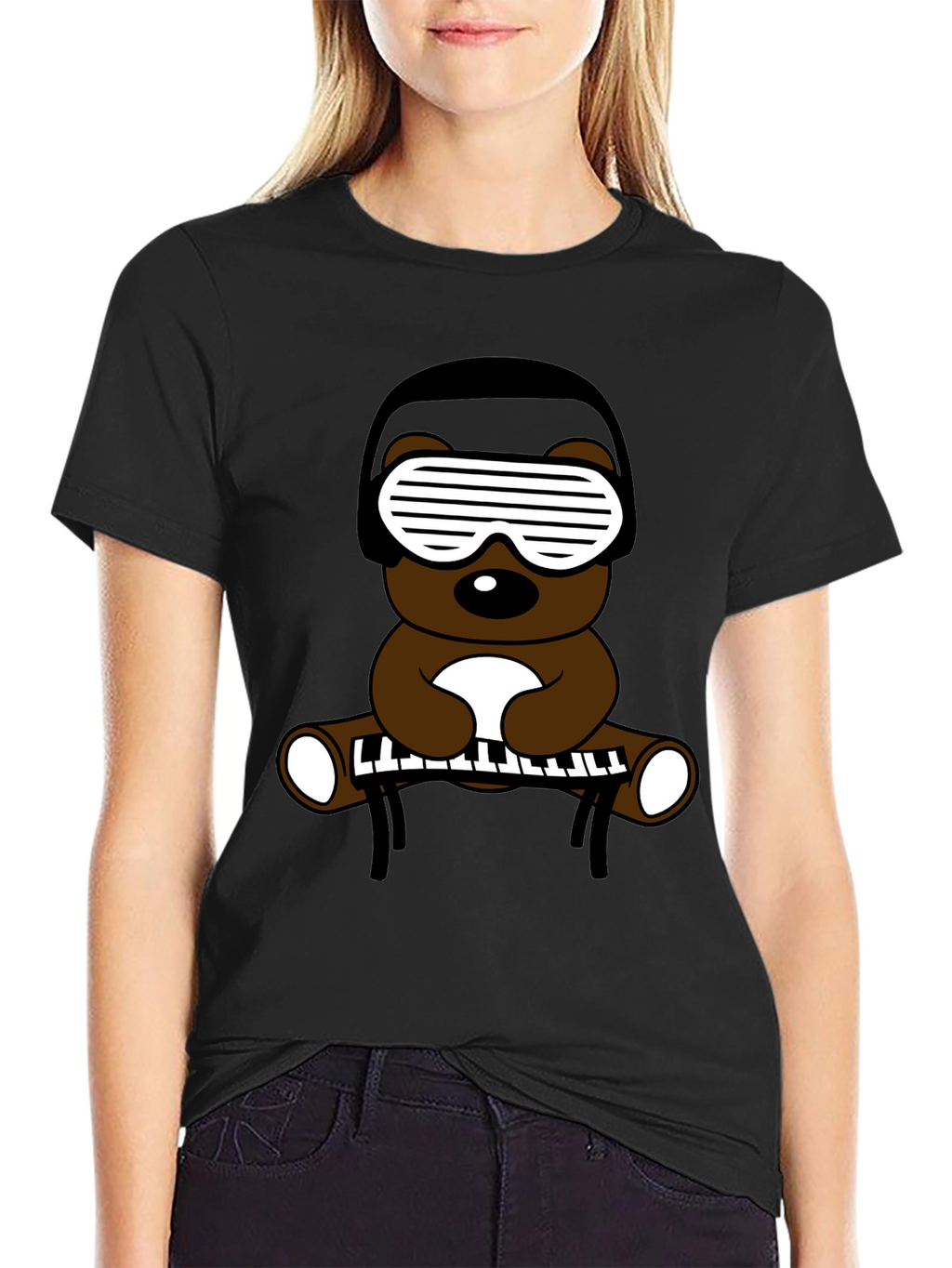 DJ Bear Graphic T-Shirt