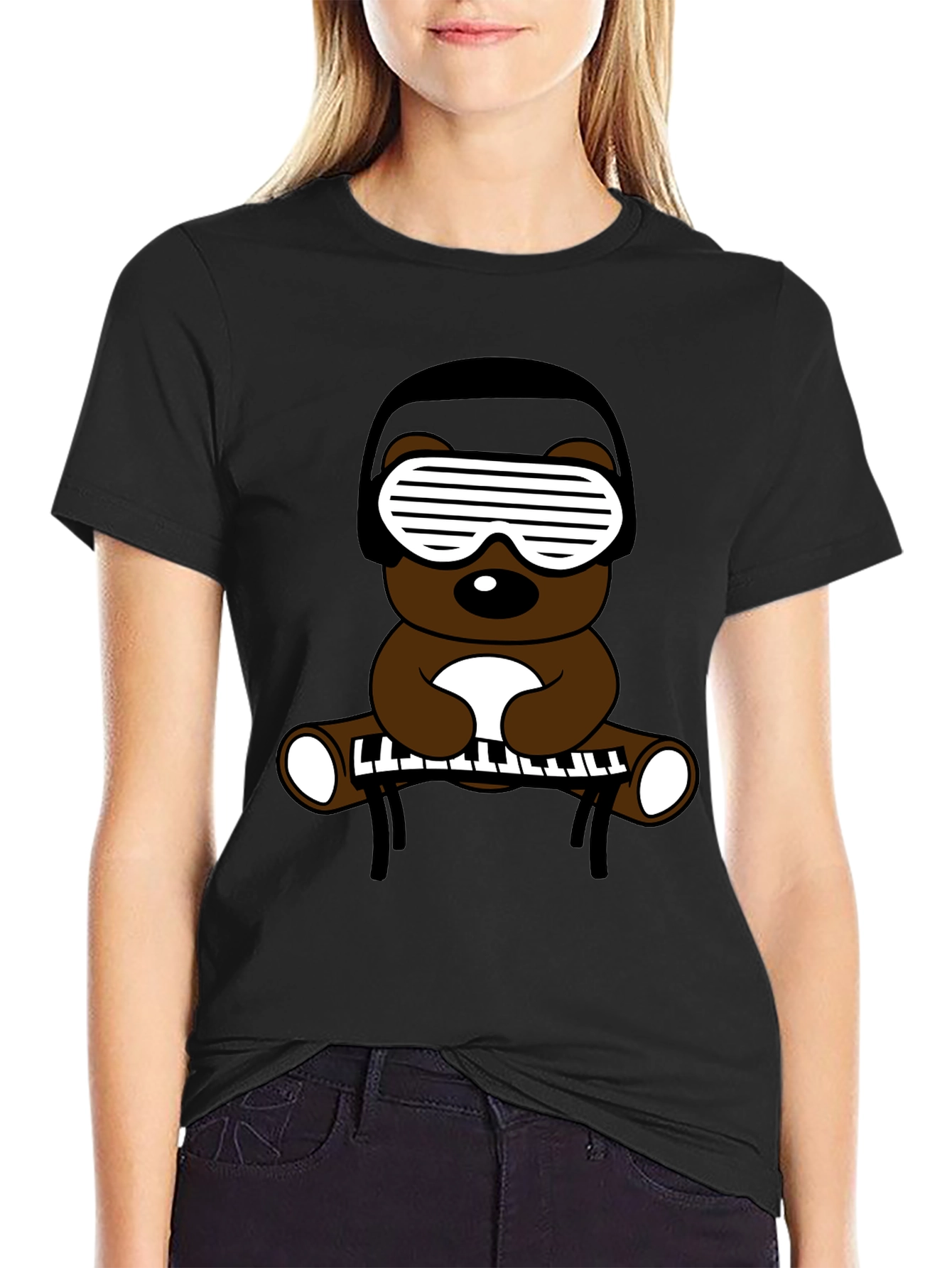 DJ Bear Graphic T-Shirt