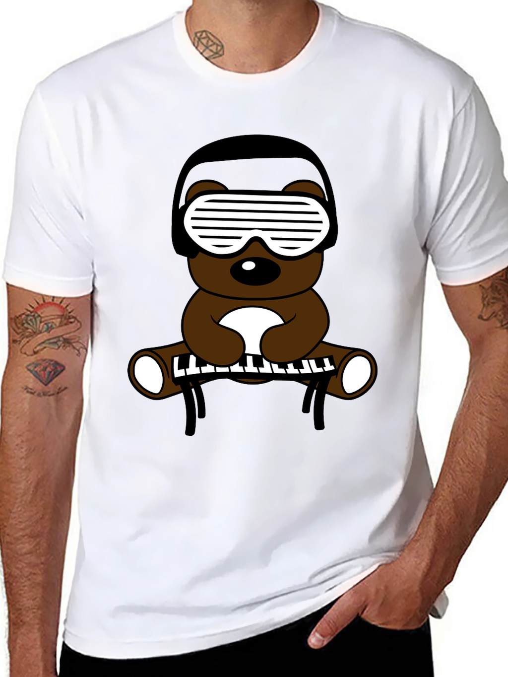 DJ Bear Graphic T-Shirt
