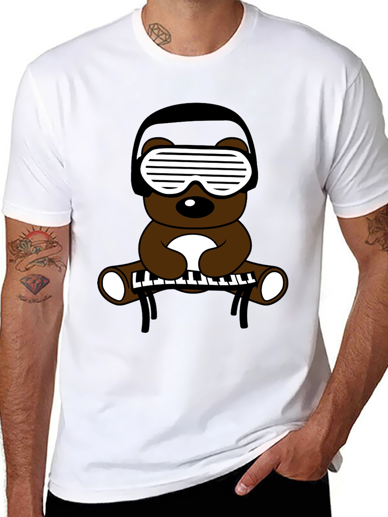 DJ Bear Graphic T-Shirt