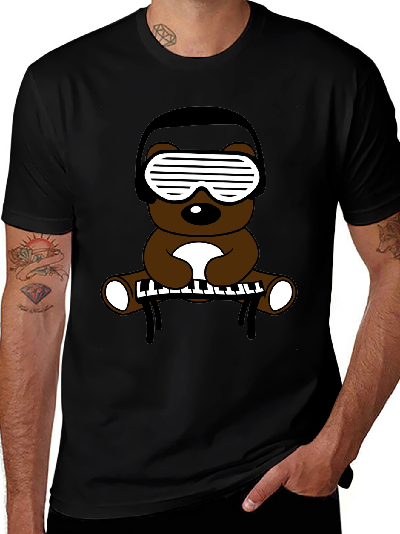 DJ Bear Graphic T-Shirt