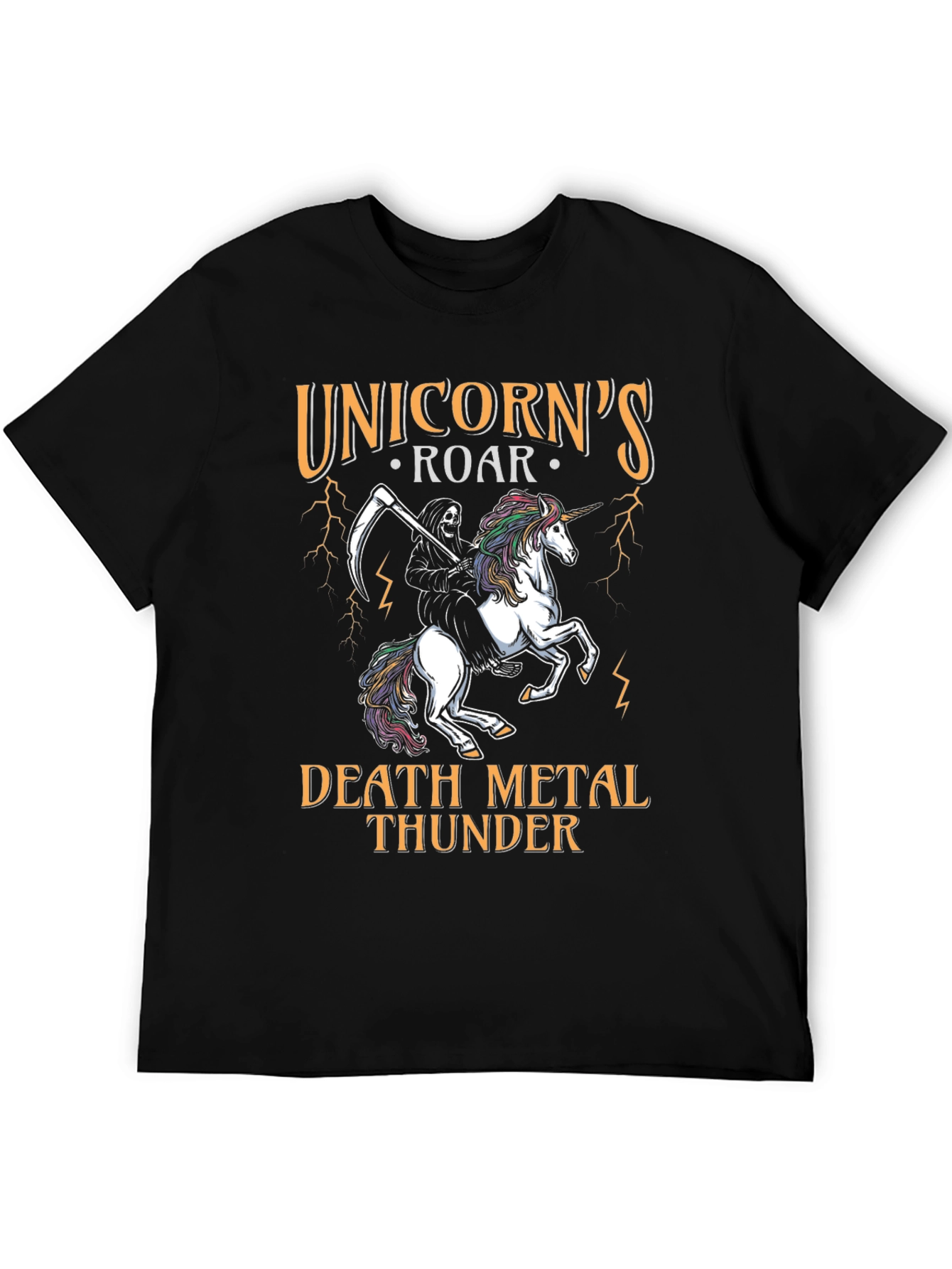 Unicorns Roar Death Metal Thunder T-Shirt