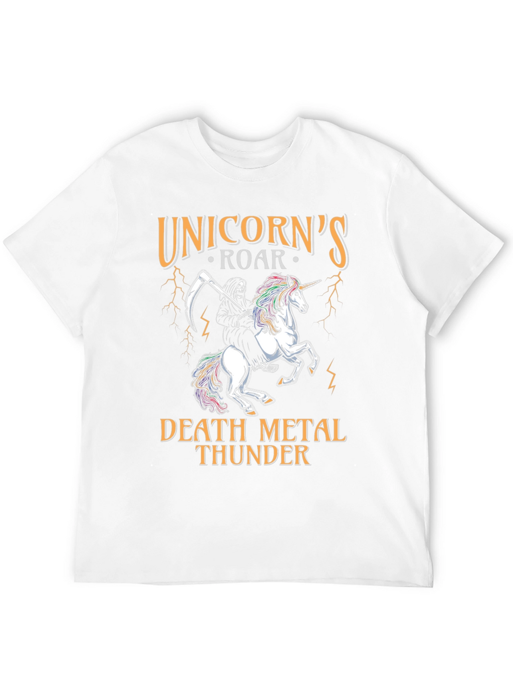 Unicorns Roar Death Metal Thunder T-Shirt