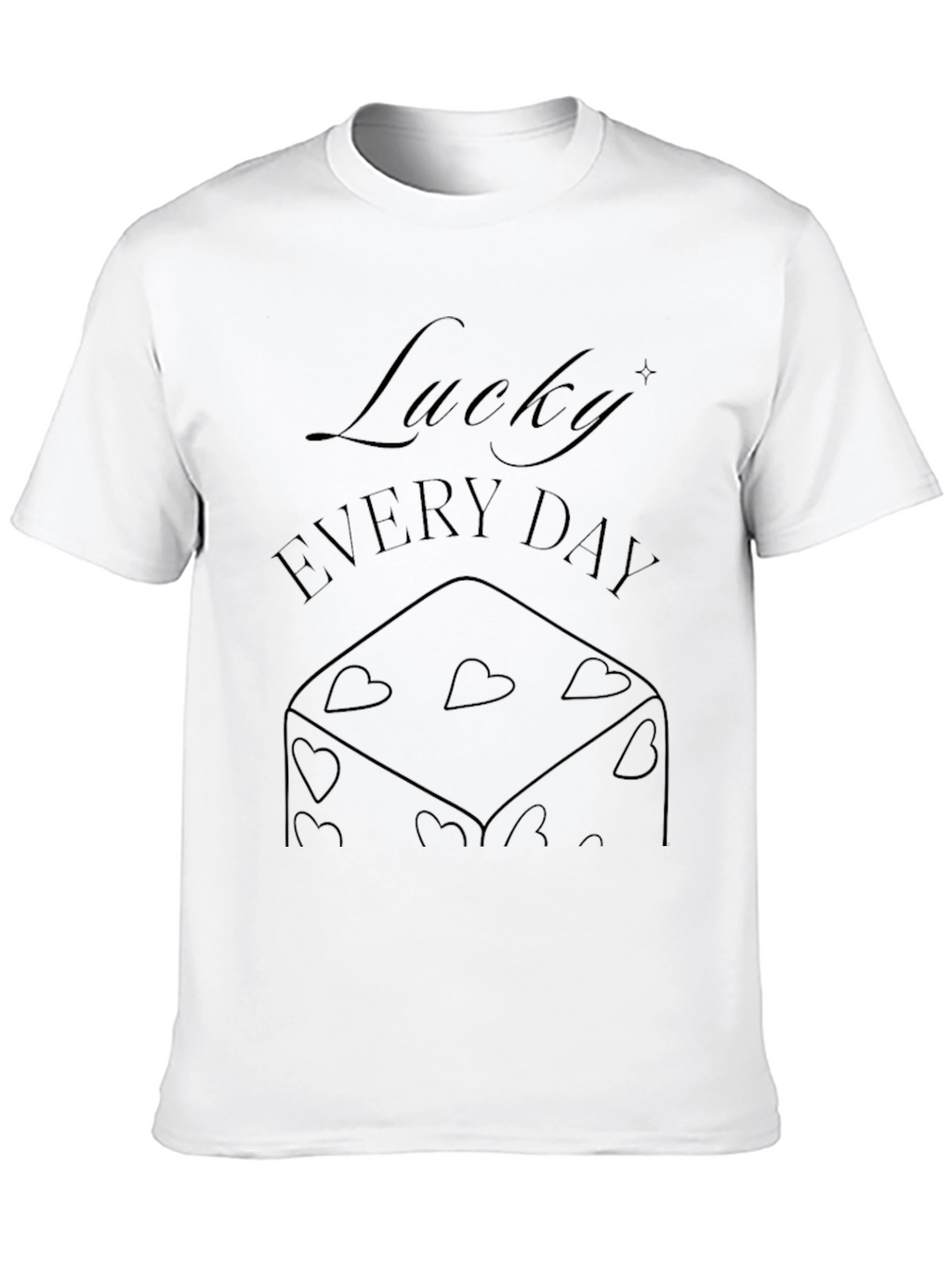 Lucky Everyday Graphic Tee - Black