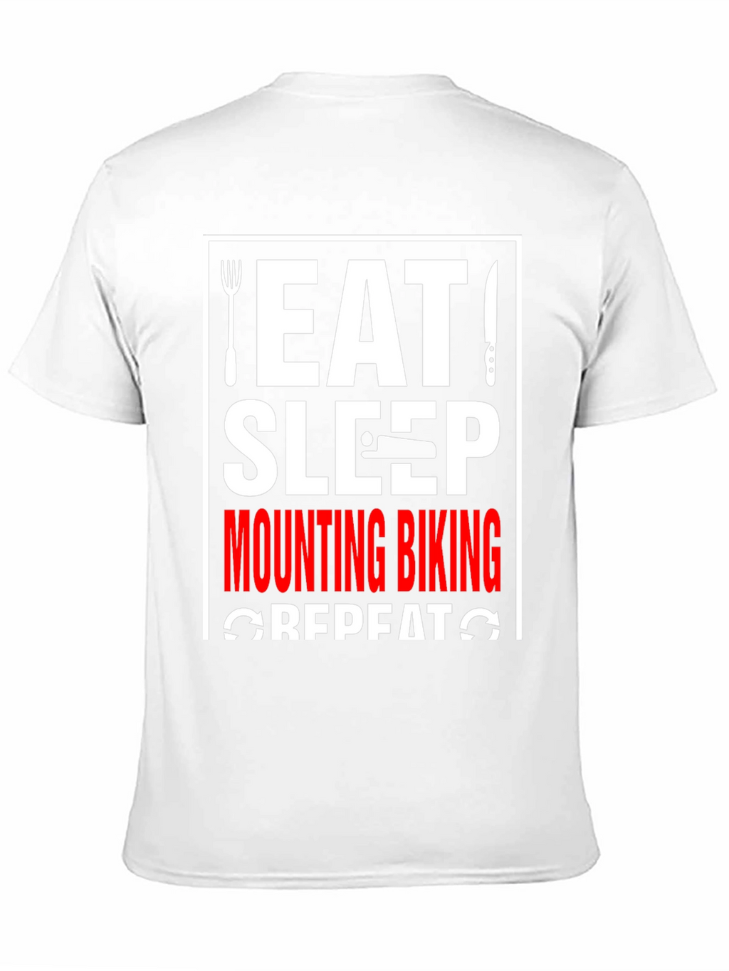 Eat Sleep Mountain Biking Repeat Graphic Tee