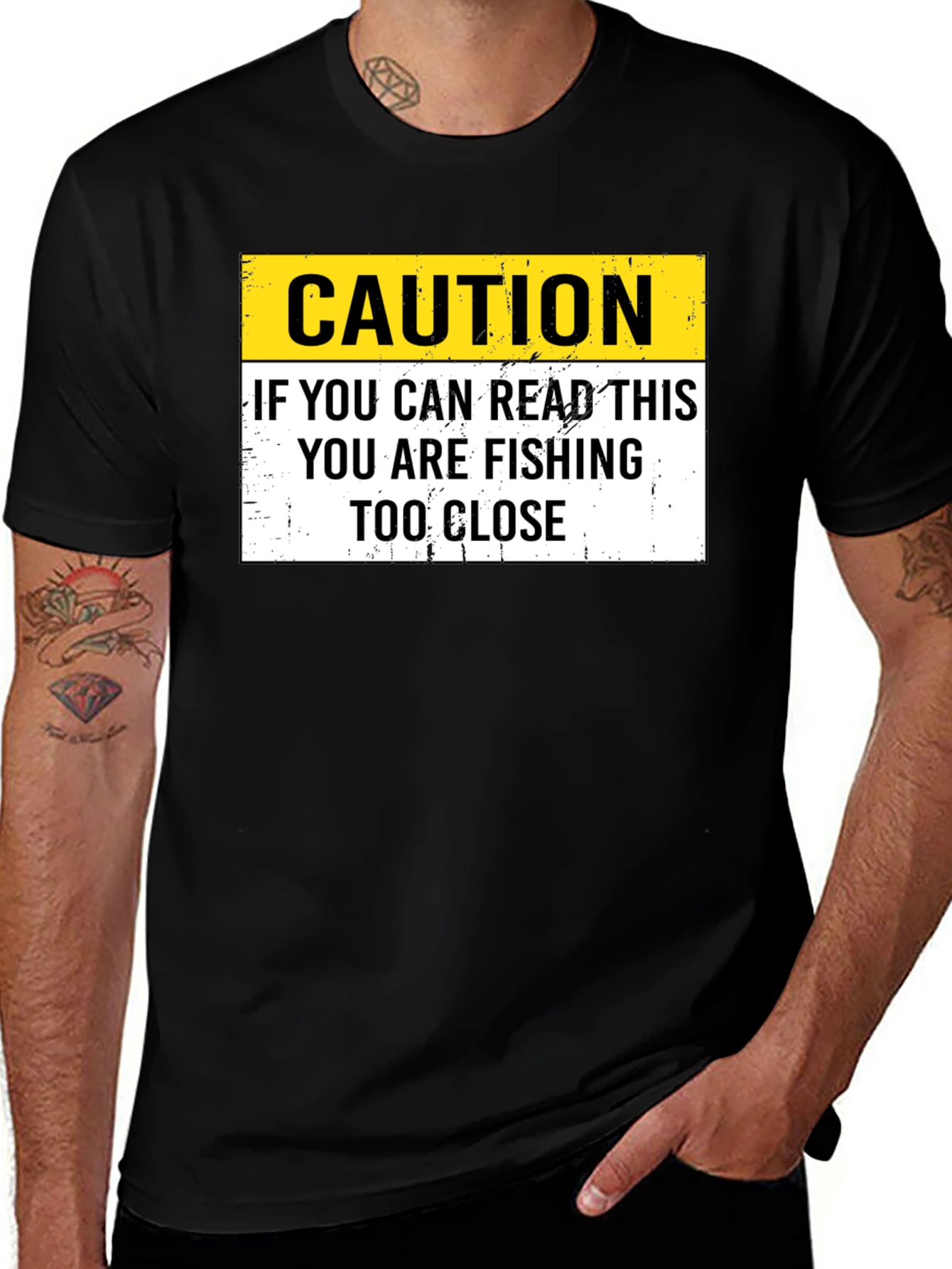 Caution Fishing T-Shirt - Read This At Your Own Risk!