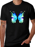 Butterfly Graphic Tee - Modern Art Shirt
