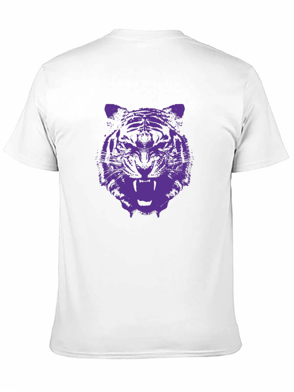 Tiger Graphic Tee - Black Cotton T-Shirt