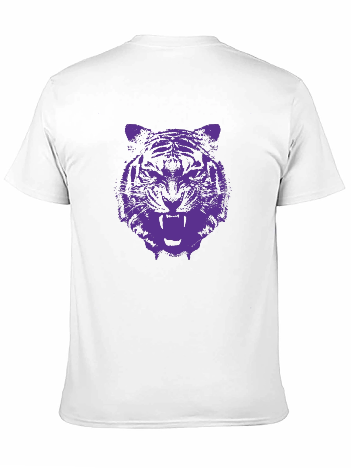 Tiger Graphic Tee - Black Cotton T-Shirt