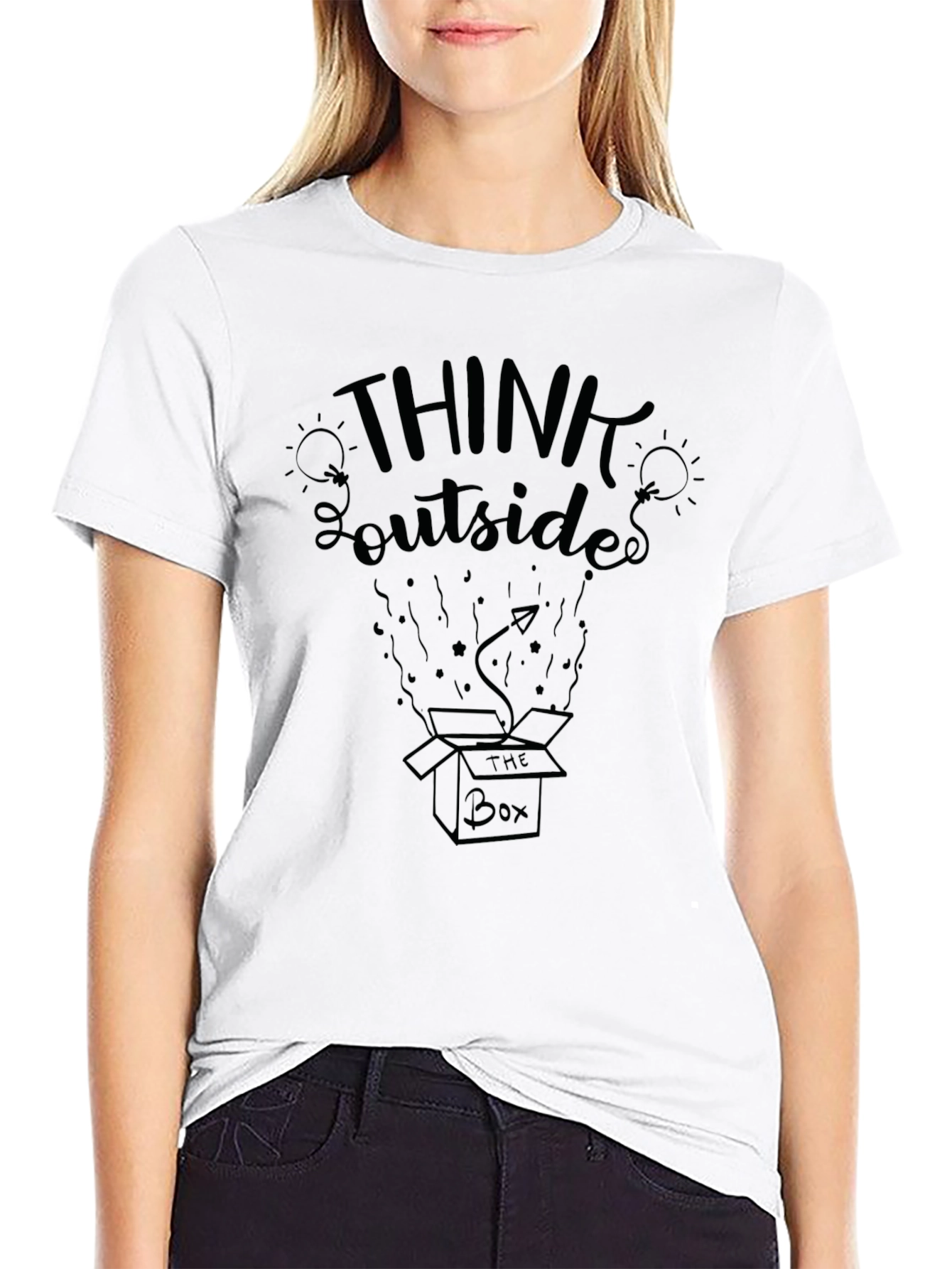 Think Outside the Box Graphic Tee - Soft Cotton