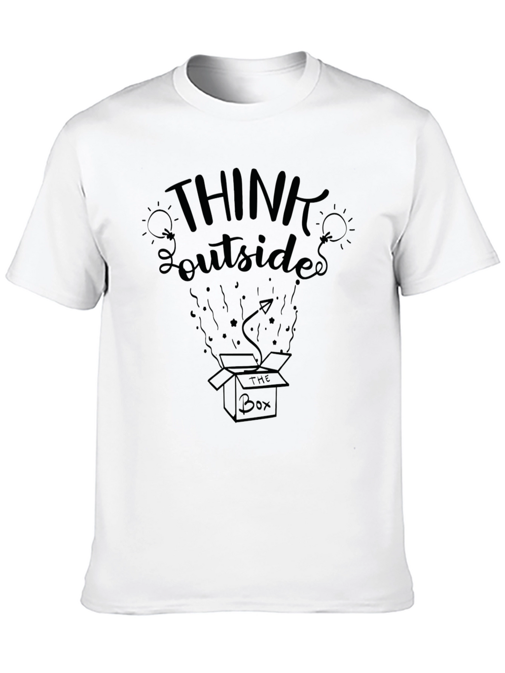 Think Outside the Box Graphic Tee - Soft Cotton