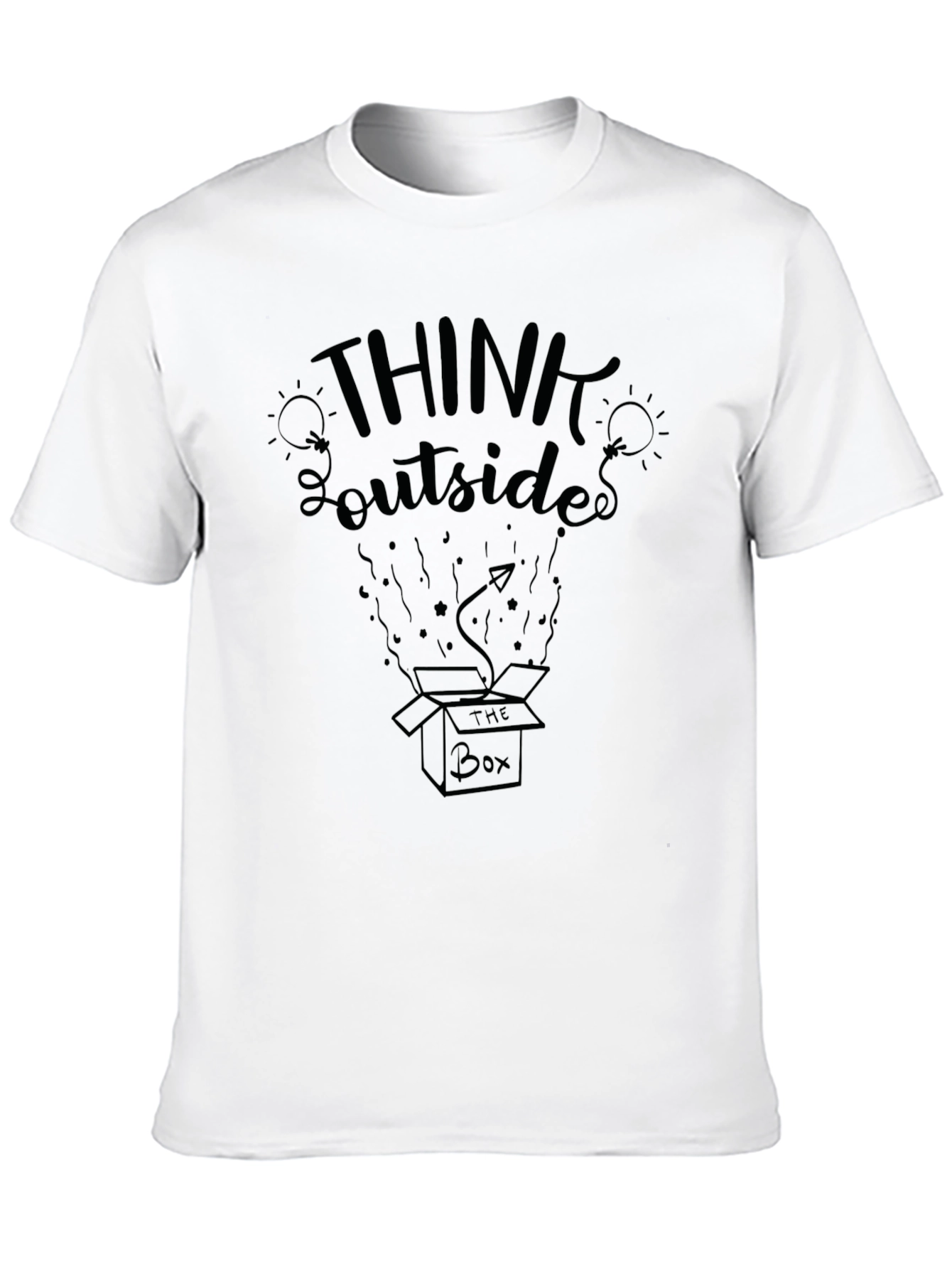Think Outside the Box Graphic Tee - Soft Cotton
