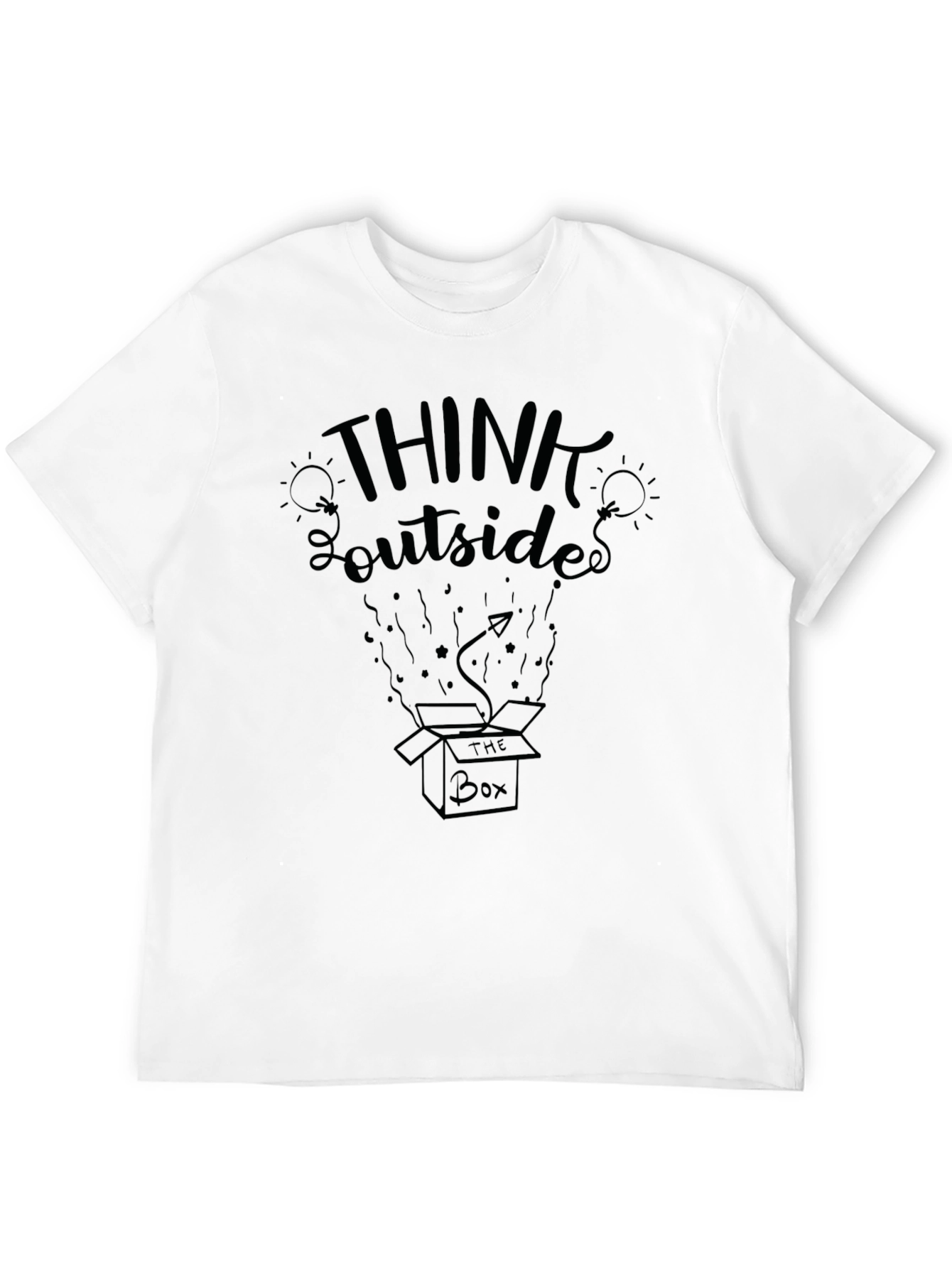 Think Outside the Box Graphic Tee - Soft Cotton
