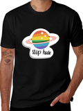 Stop Hate Rainbow Planet Graphic Tee