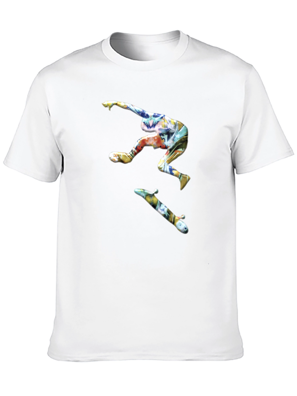 Skateboarder Graphic Black T-Shirt