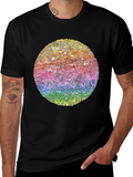 Rainbow Mushroom Circle Graphic Tee