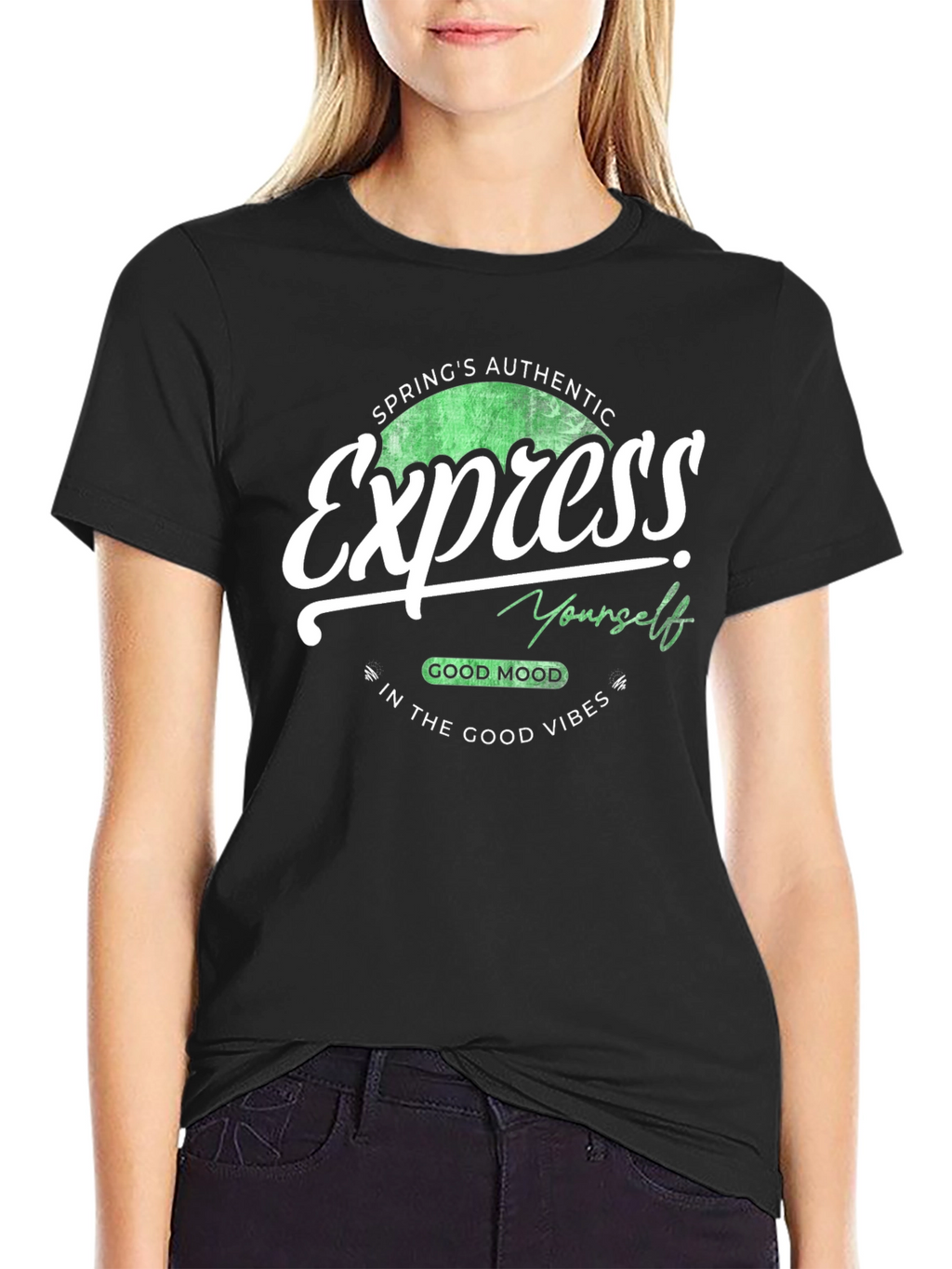 Express Yourself Graphic Tee - Black