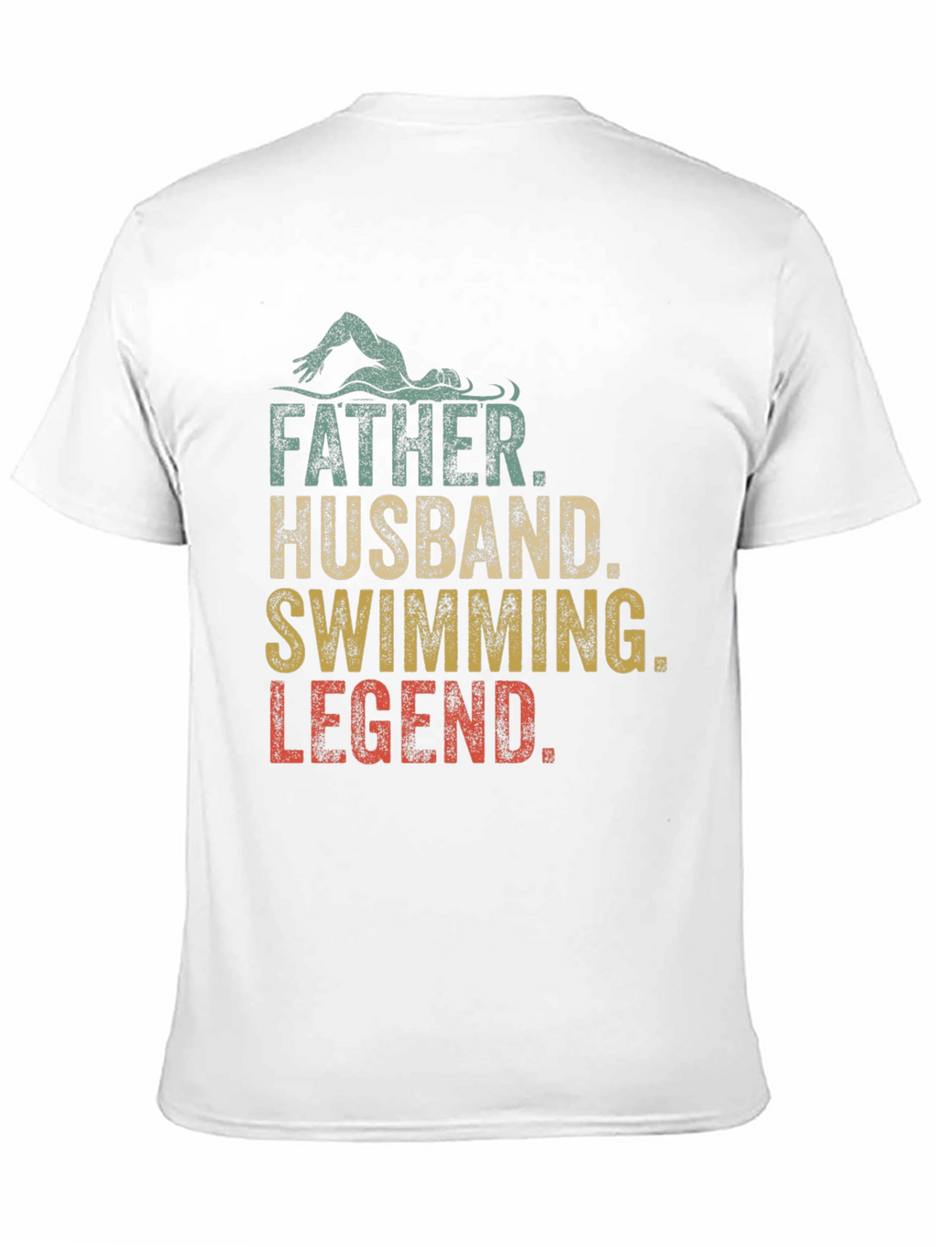 Father Husband Swimming Legend Graphic Tee