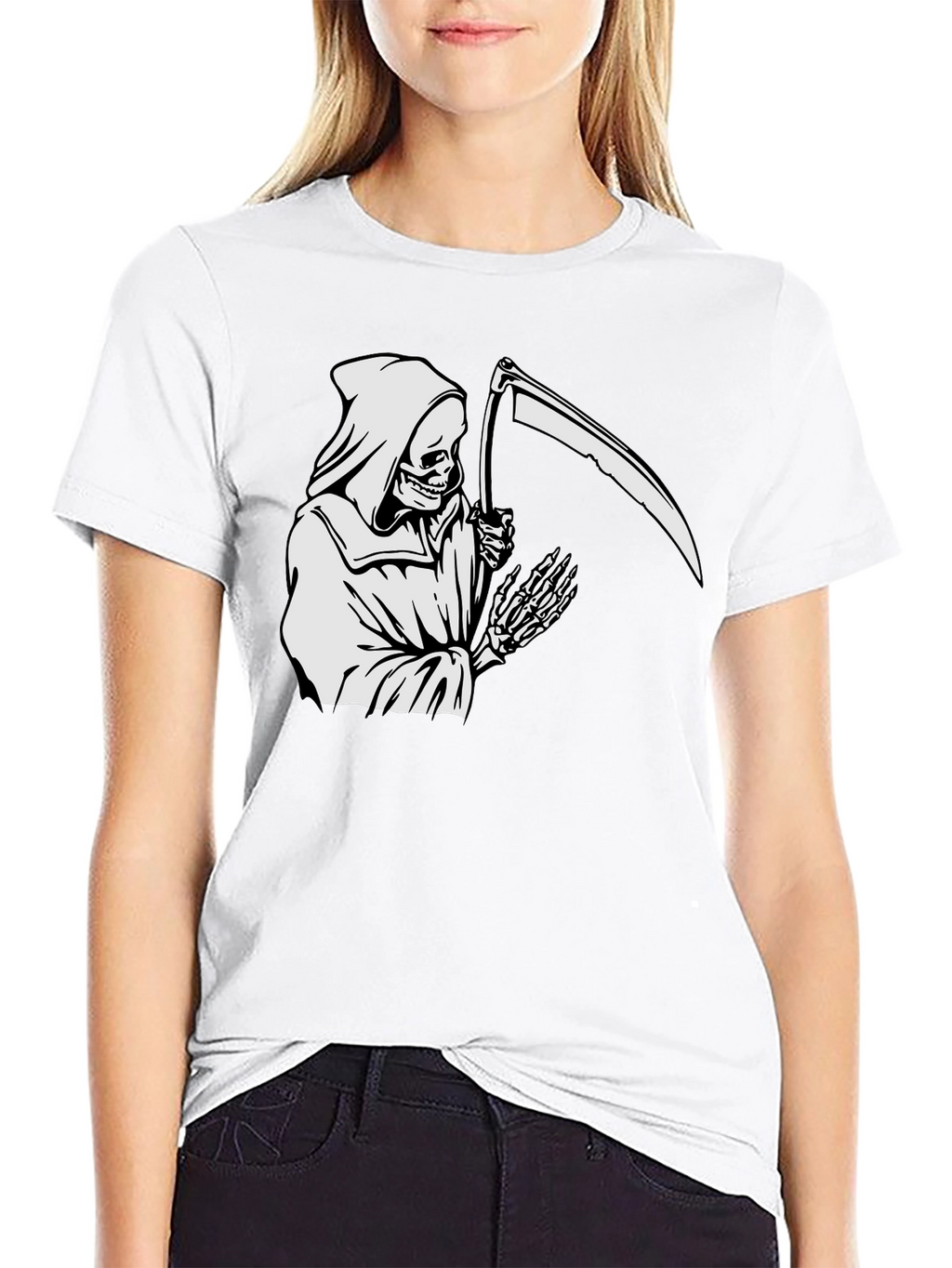 Grim Reaper Graphic T-Shirt - Black