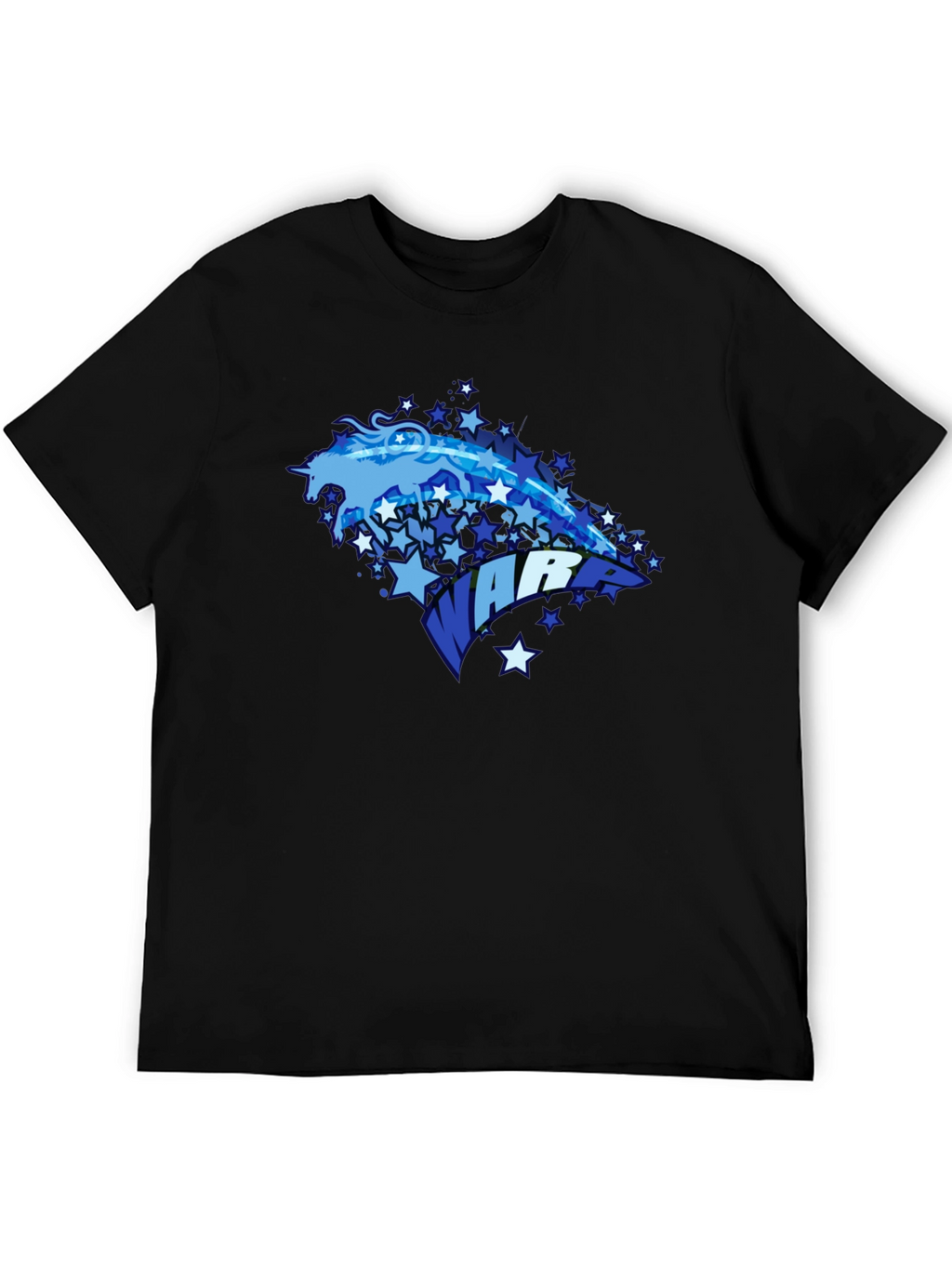 Unicorn Warrior Graphic Black T-Shirt