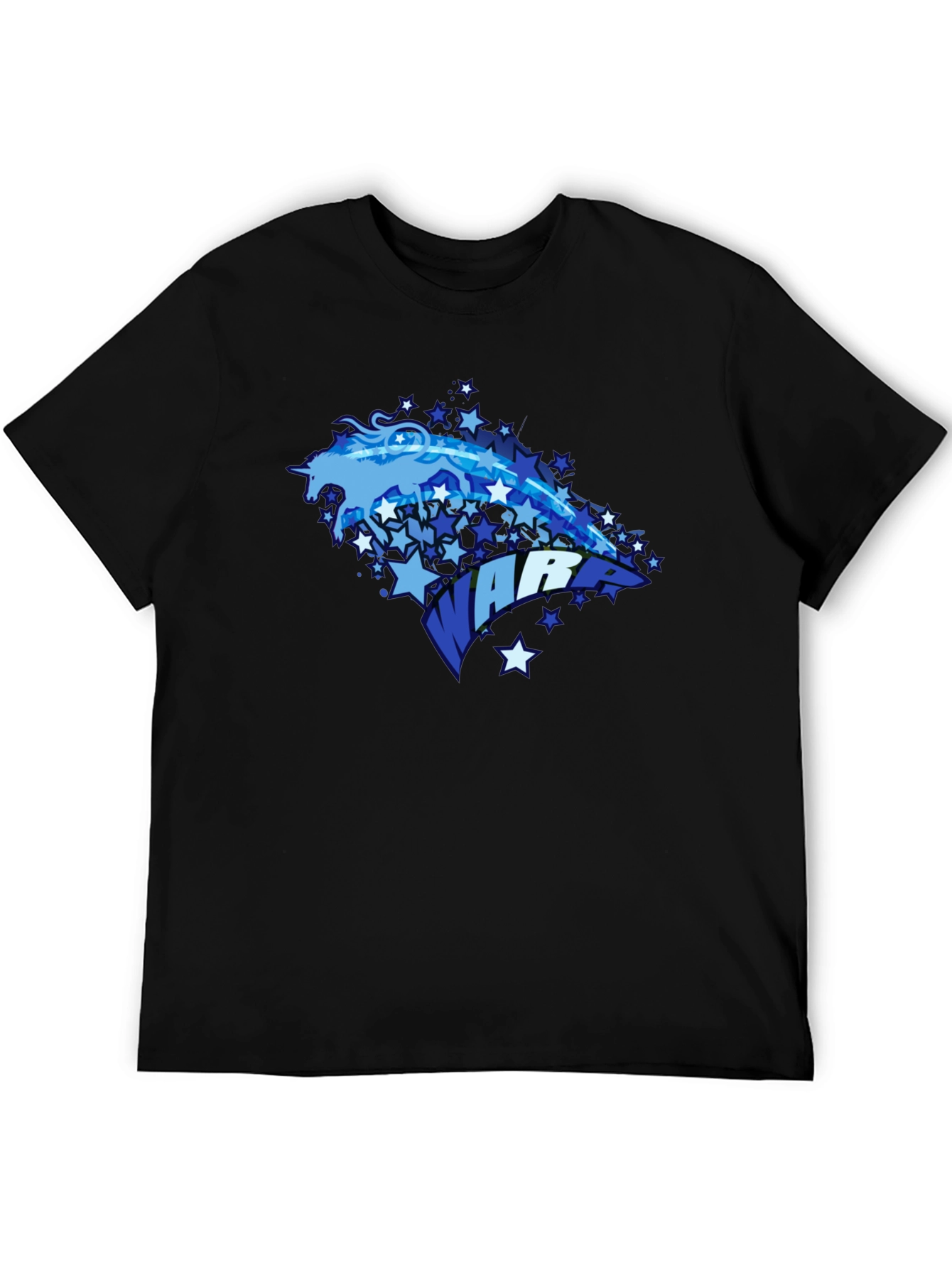 Unicorn Warrior Graphic Black T-Shirt