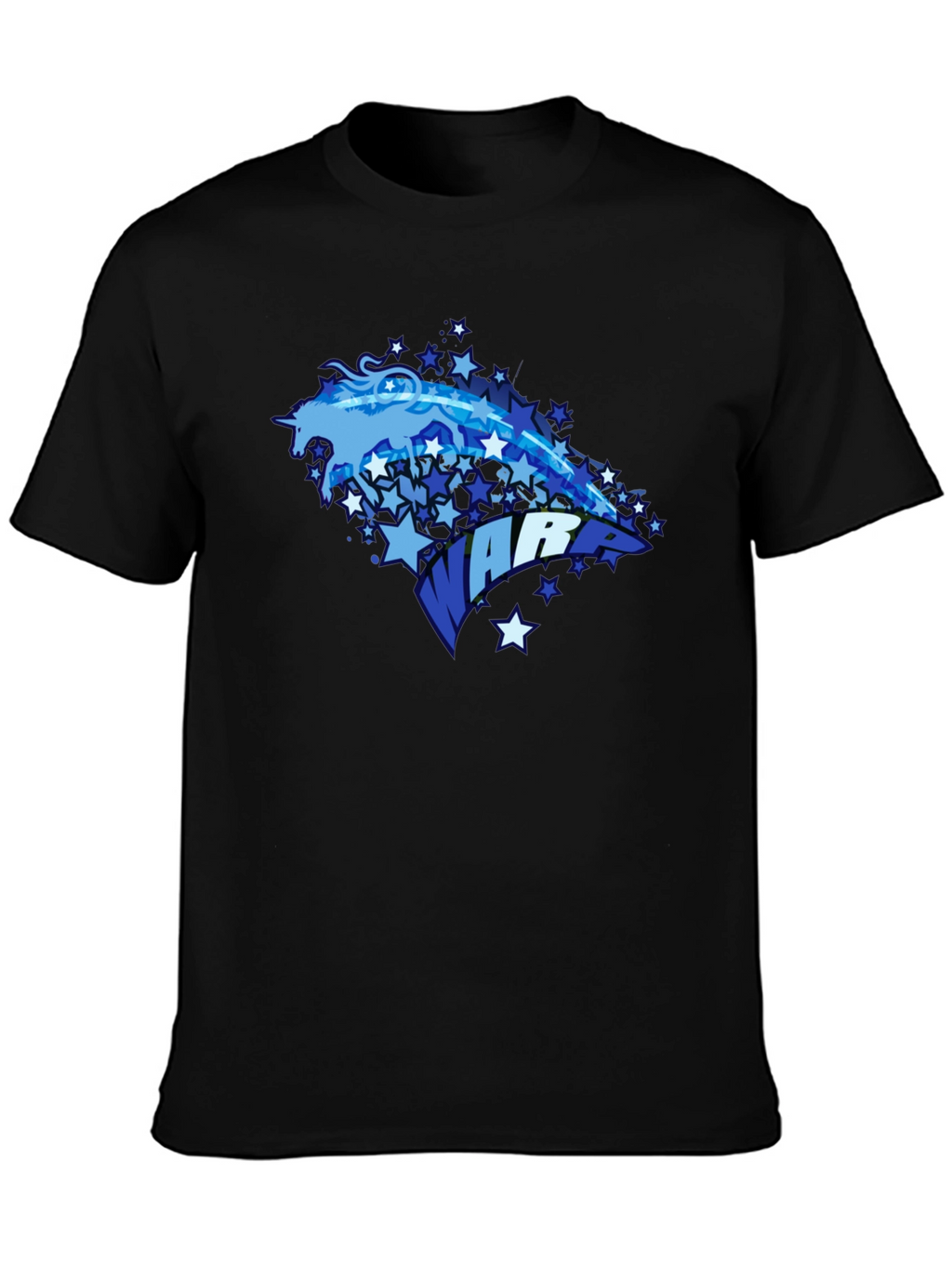 Unicorn Warrior Graphic Black T-Shirt