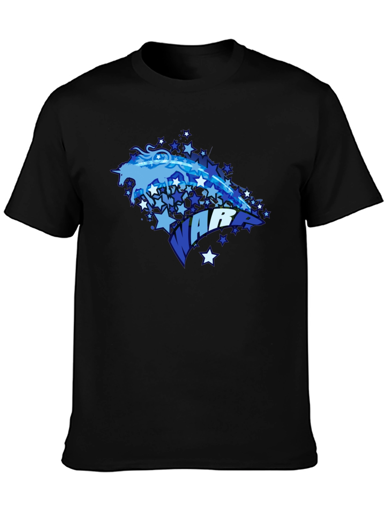 Unicorn Warrior Graphic Black T-Shirt