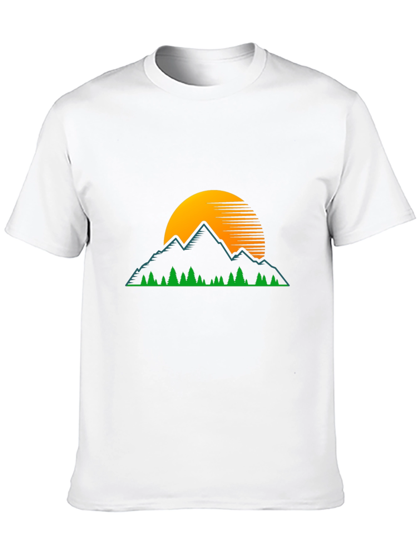 Mountain Sunset Graphic Tee - Nature Lovers Shirt