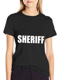 Sheriff Graphic Tee - Classic Black T-Shirt
