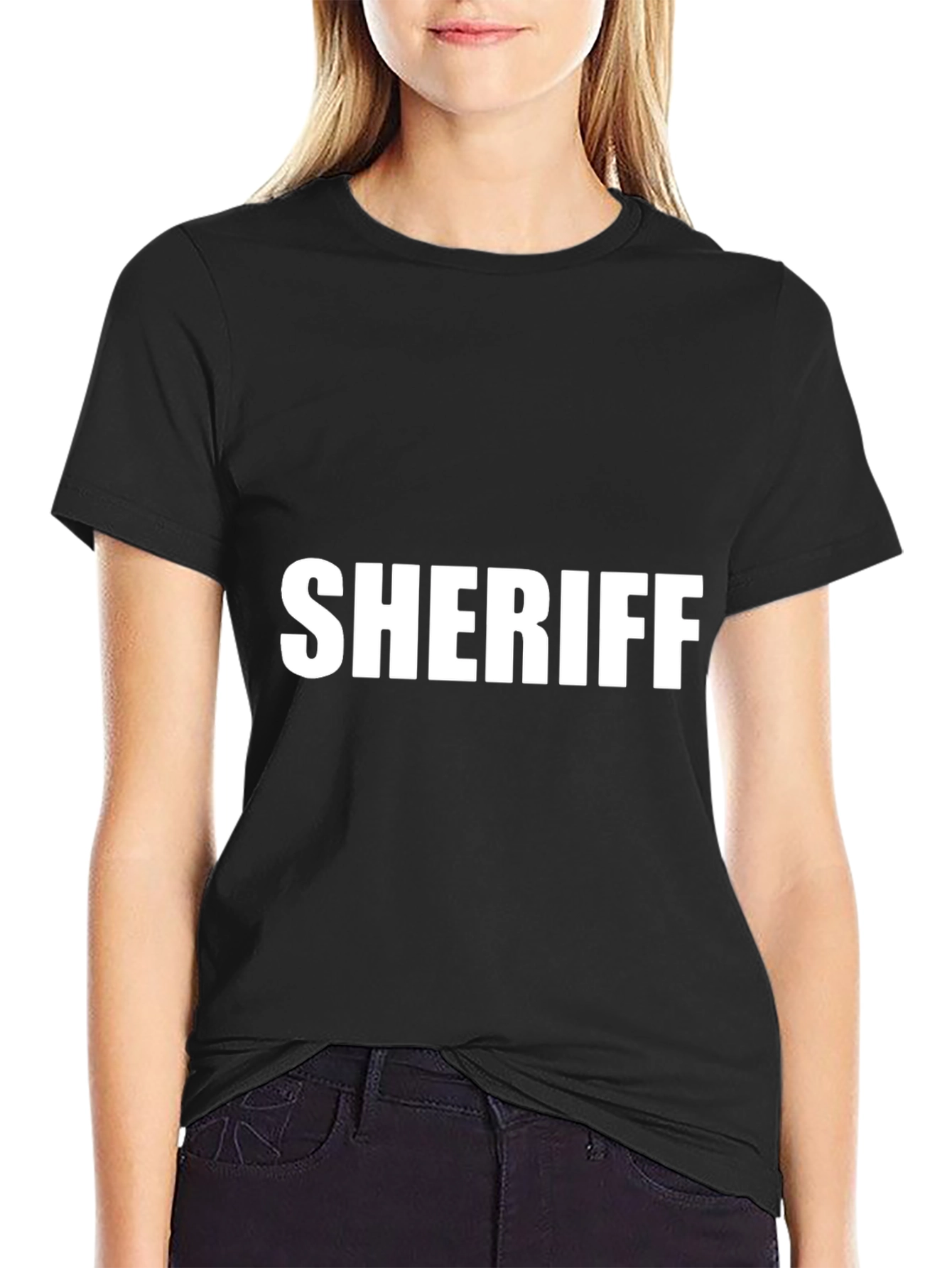 Sheriff Graphic Tee - Classic Black T-Shirt