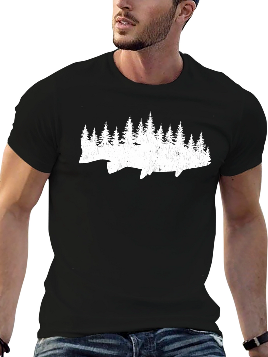 Nature Fish Graphic Tee - Soft Cotton Comfort