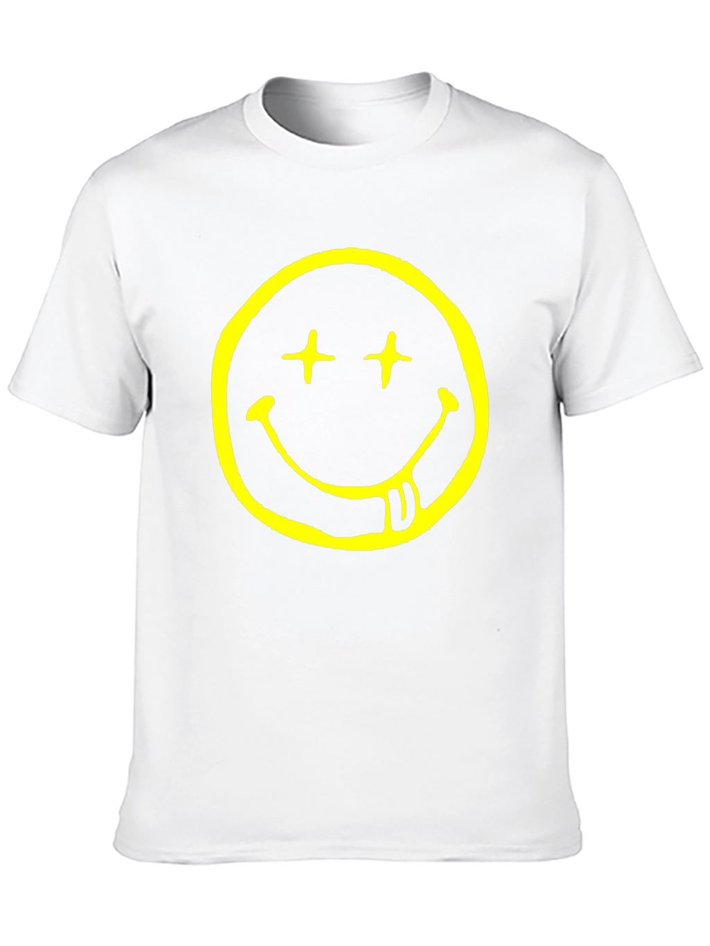 Nirvana Smiley Face Black Graphic T-Shirt