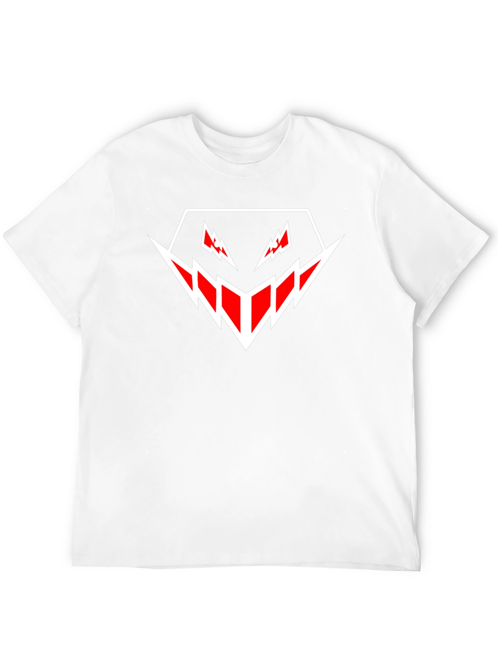 Mens Black T-Shirt with Geometric Graphic