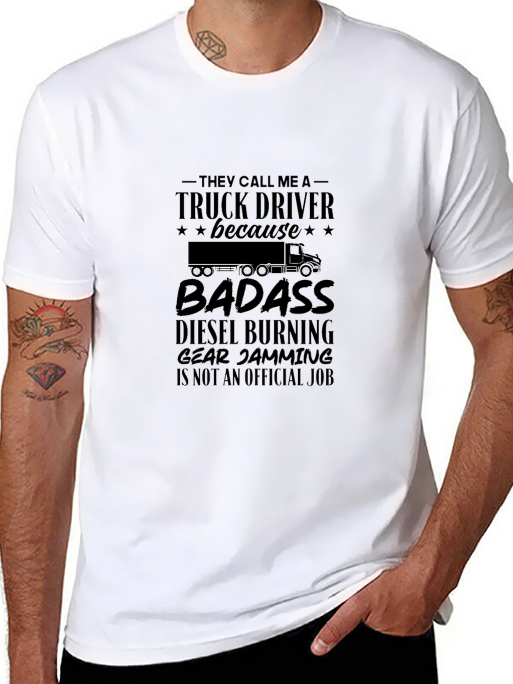 Truck Driver Badass Graphic Tee
