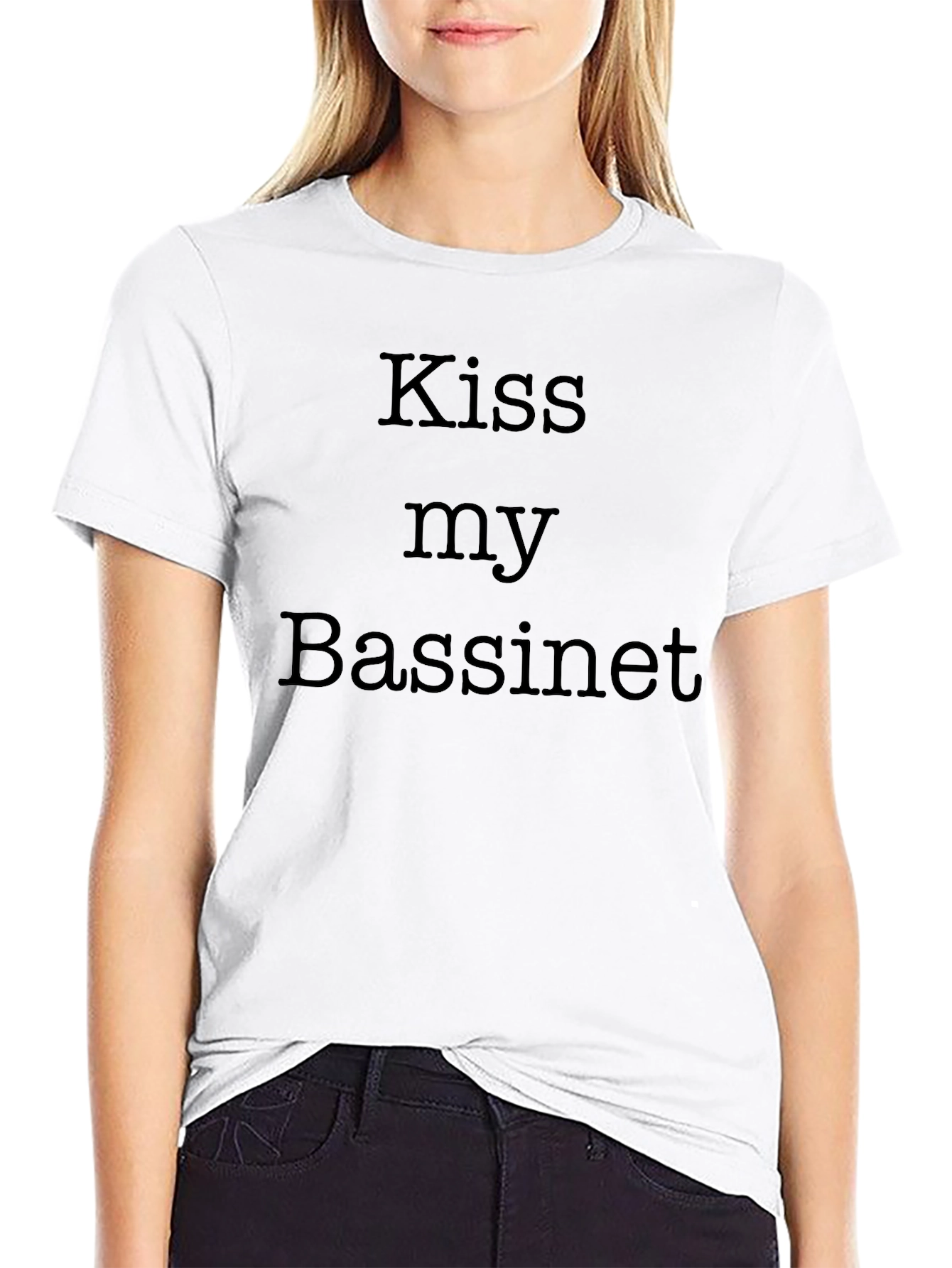 Kiss My Bassinet Funny Slogan T-Shirt