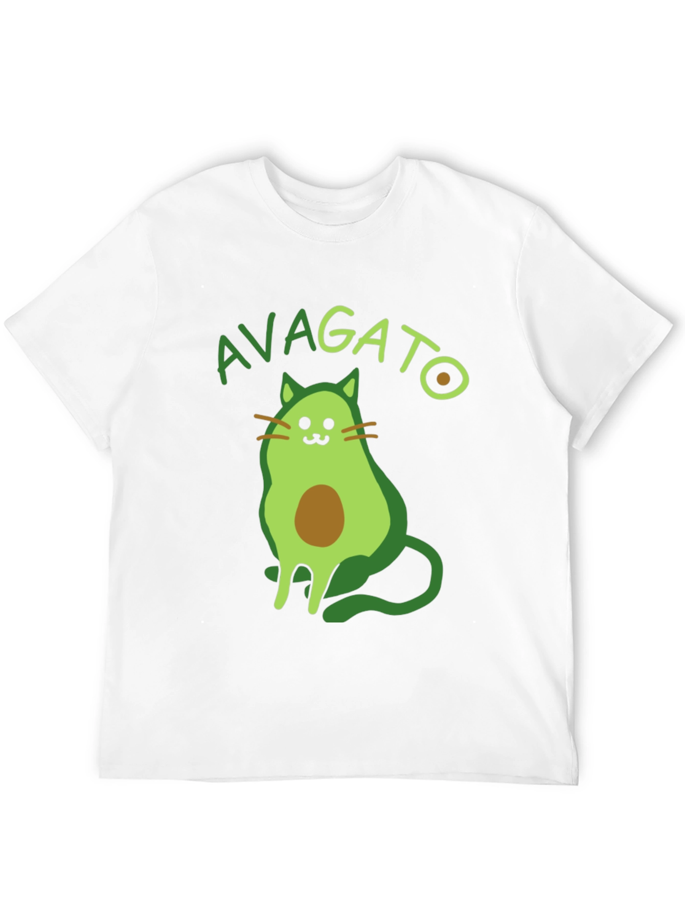 Avagato T-Shirt - Avocado Cat Graphic Tee