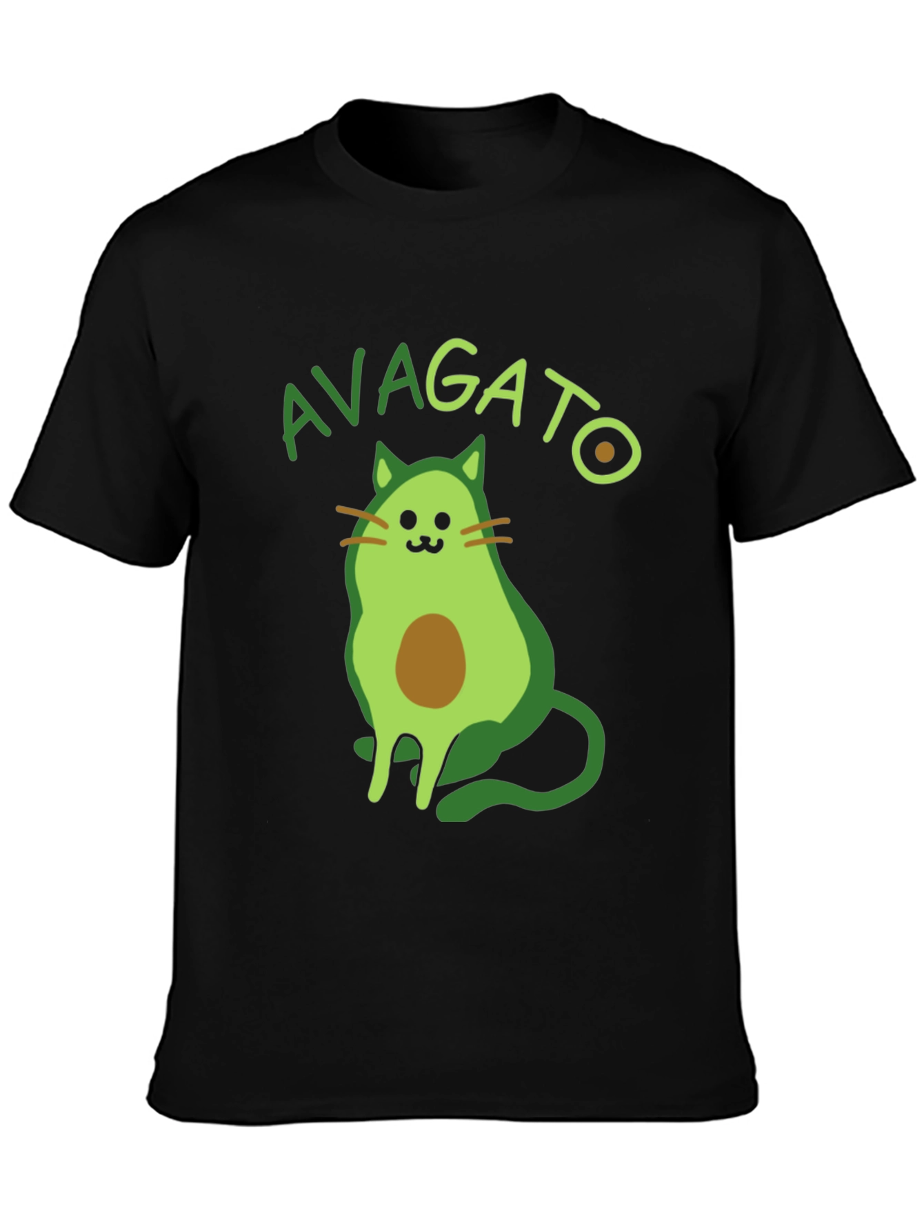 Avagato T-Shirt - Avocado Cat Graphic Tee