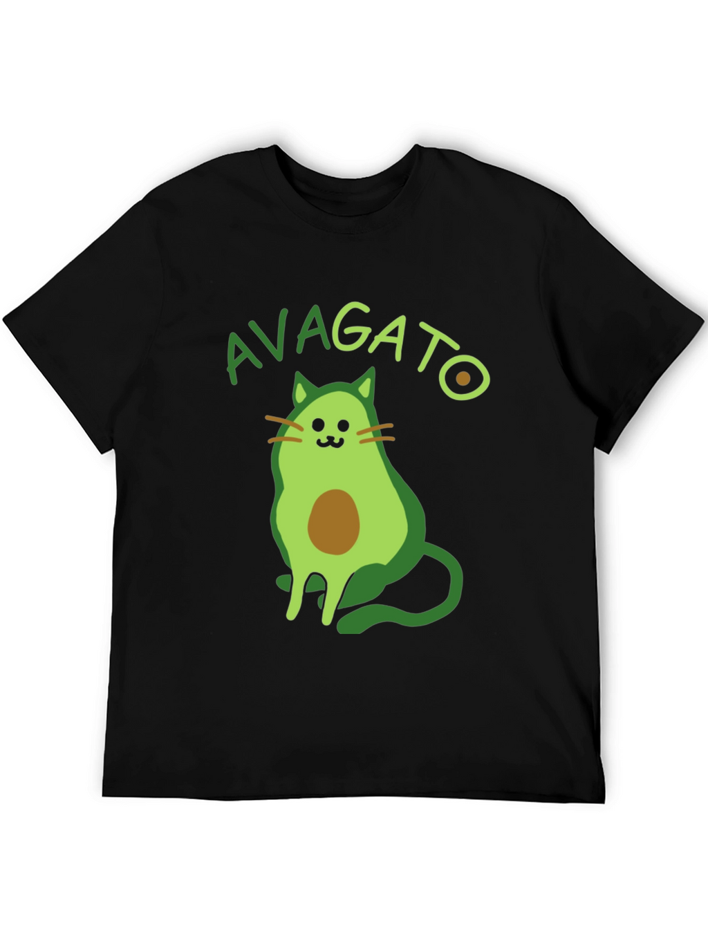 Avagato T-Shirt - Avocado Cat Graphic Tee